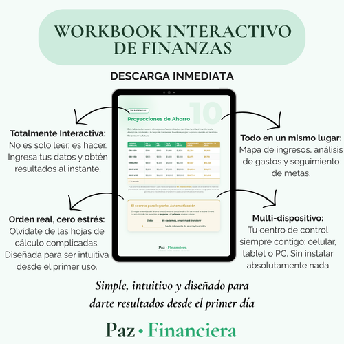 Paz Financiera: Workbook Interactivo de Finanzas para Mujeres